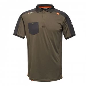 Image of Regatta Offensive Wicking Polo Tshirt - Dark Khaki