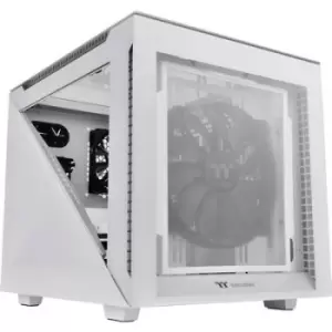 Image of Thermaltake Divider 200 TG Snow Microtower PC casing White 2 built-in fans, Window, Dust filter