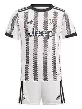 Image of adidas Kids Juventus Home 22/23 Mini Kit, White/Black, Size 2-3 Years