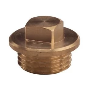 Image of Plumbsure Brass Flanged male plug Dia12.7mm