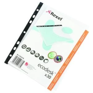 Image of Rexel Ecodesk Recycled Filing Pocket A5 Pack of 30 2102579