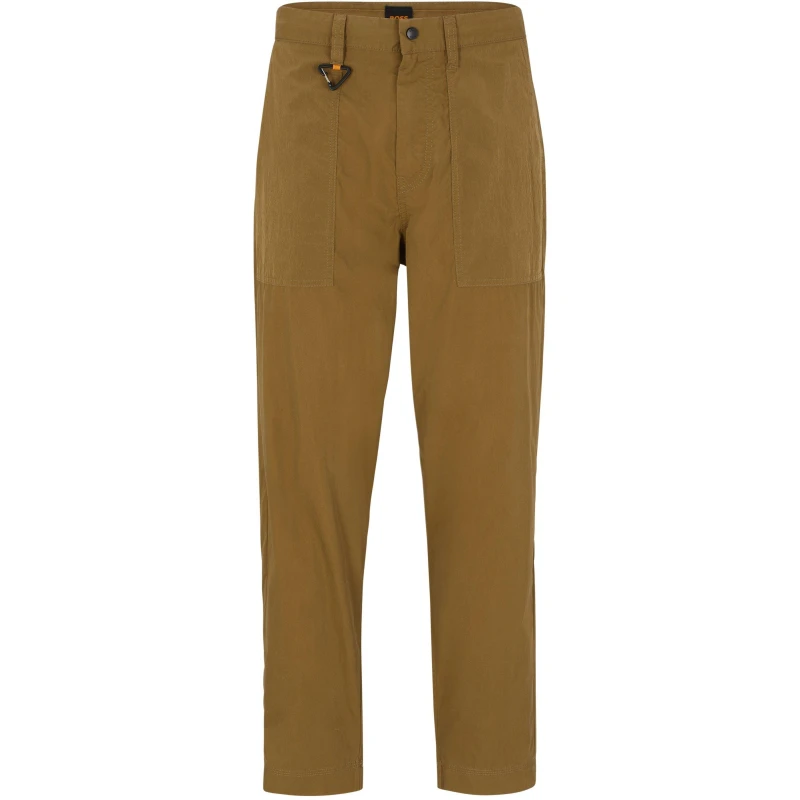 Image of Boss Mens Statum Pp Straight Leg Trousers Open Beige male 30W R