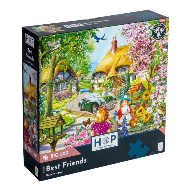 Image of The House Of Puzzles Best Friends, BIG 500 Piece Jigsaw Puzzle Multi unisex