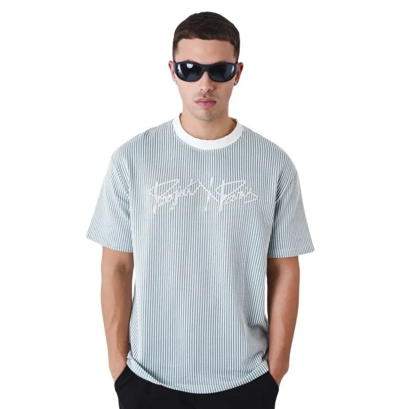 Image of Project X Paris T-Shirt Project X Paris Seersucker Gris Male S