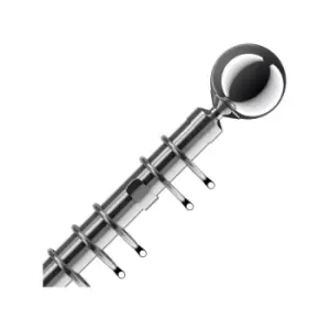 Image of Speedy IDC 28mm Nikola Curtain Pole Set, Chrome, 150cm