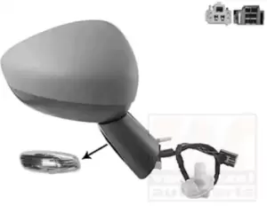 Image of VAN WEZEL Wing mirror * HAGUS * Right 0954808 Outside mirror,Side mirror CITROEN,C4 II (B7),DS4
