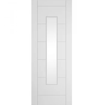 Image of JELD-WEN Curated Simplicity Ladder White Primed Obscure Glazed Internal Door - 1981mm x 686mm (78 inch x 27 inch)