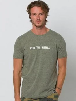 Image of Animal Marrly Graphic Short Sleeve T-Shirt - Olive