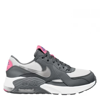 Image of Nike Air Max Excee Trainers Junior Girls - SMOKE GREY/METALLIC SILVER-WHI