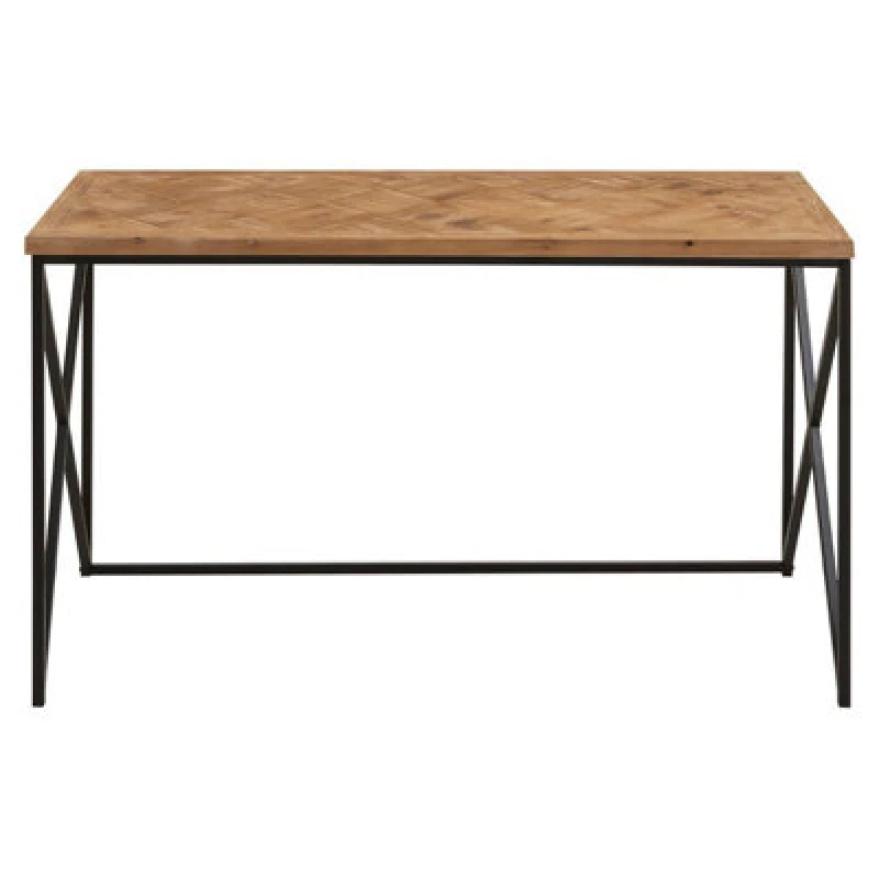 Image of Premier Housewares Kickford Console With Natural Parquet Top Natural