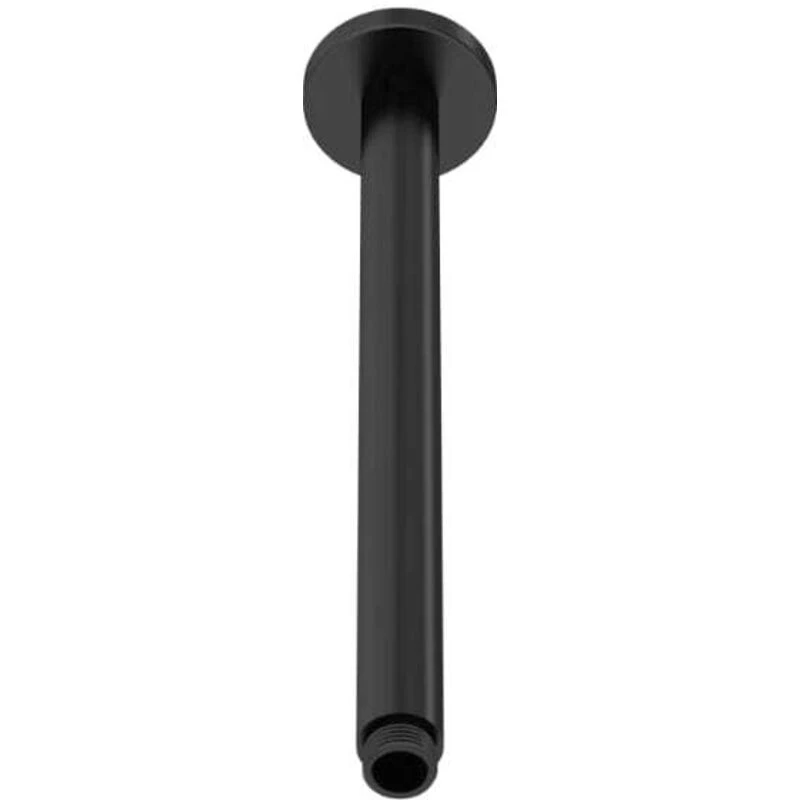 Image of NUIE Nuie Arvan Round Ceiling Mounted Shower Arm 310mm Length - Matt Black ARM416