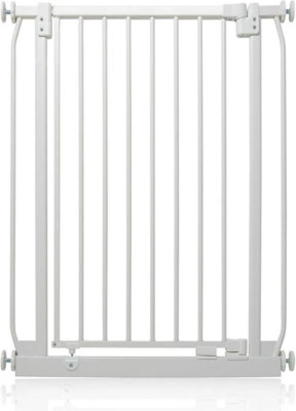 Image of Safetots Extra Tall Elite Safety Gate, 65.5Cm - 74.5Cm, Matt White, Extra Tall 96.8Cm In Height, Pressure Fit Stair Gate