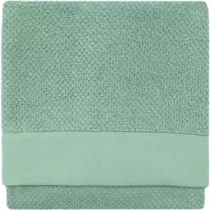 Image of furn. Textured Weave Hand Towel 50x90cm Smoke Green - Smoke Green