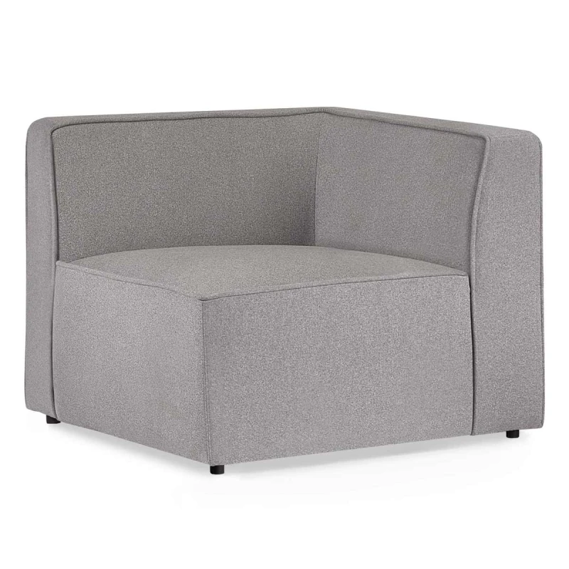 Image of SO'HOME Kalo Build-Your-Own Modular Sofa Section Corner Seat Unit Grey Reversible facing