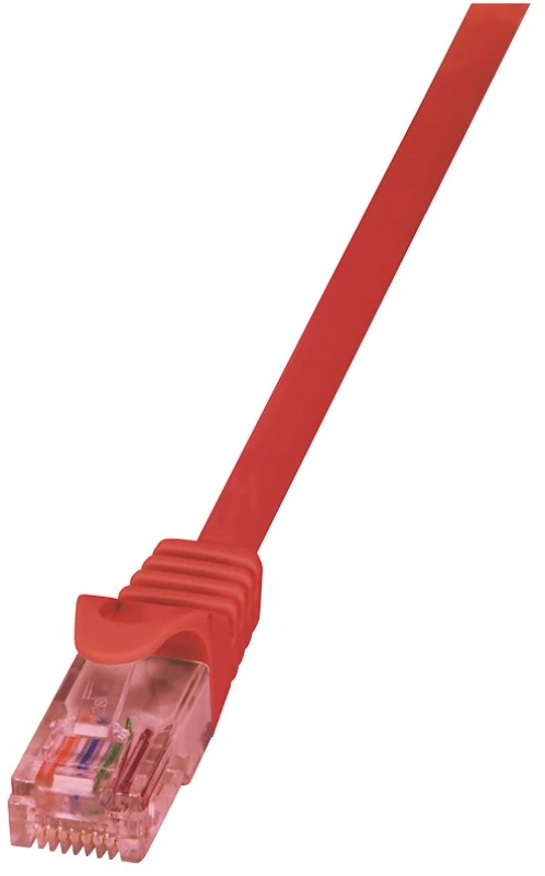 Image of LogiLink Cat.6 U/UTP. 0.5m networking cable Red Cat6 U/UTP (UTP)