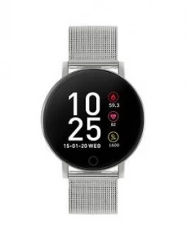 Image of Reflex Active Series 5 Smartwatch With Heart Rate Monitor, Colour Touch Screen And Stainless Steel Mesh Strap