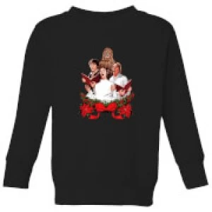 Image of Star Wars Jedi Carols Kids Christmas Sweatshirt - Black - 3-4 Years