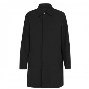 Image of Calvin Klein Nylon Zip Coat - Black