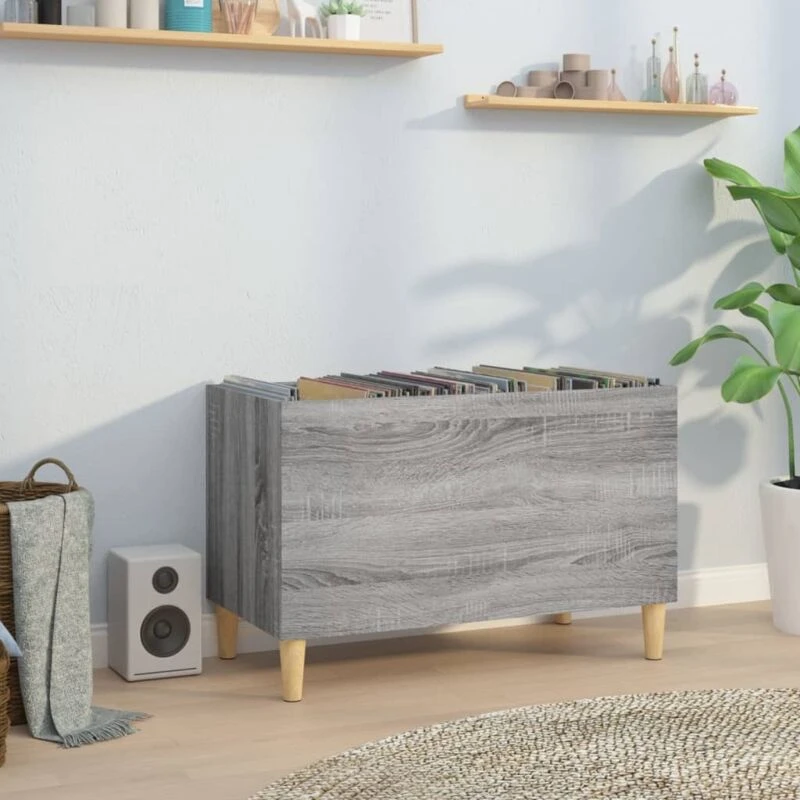 Image of VIDAXL Record Cabinet Grey Sonoma 74.5x38x48cm Engineered Wood Vidaxl 8720845878696