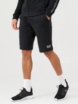 Image of Emporio Armani EA7 Core ID Logo Jersey Shorts Black Size XL Men