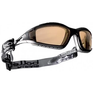 Image of Bolle Tracker TRACPSJ Safety Glasses Yellow with Platinum Coating