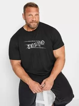 Image of BadRhino Badrhino Tokyo Tiger T-Shirt Black, Size 3XL, Men