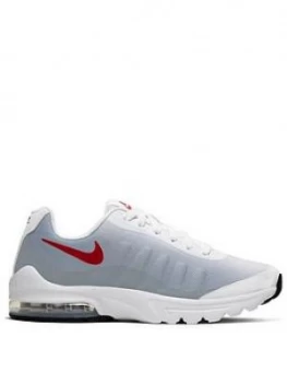 Image of Nike Air Max Invigor Print Junior Trainer - White Red Grey