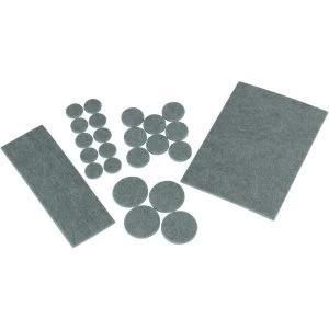 Image of Wickes Felt Flooring Pads Brown 27 Pack