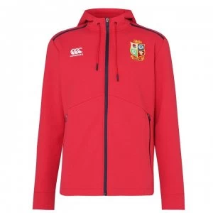 Image of Canterbury British and Irish Lions Full Zip Hoodie Mens - TANGO RED