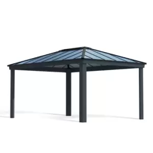 Image of Palram - Canopia Dallas 4900 Garden Gazebo - Grey