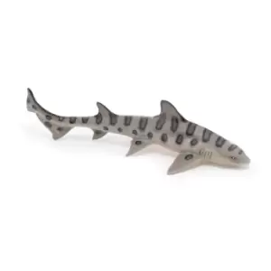Image of Papo Marine Life Leopard Shark Toy Figure, 3 Years or Above, Grey...