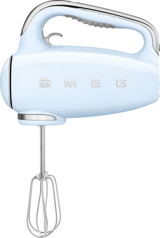 Image of Smeg 50's Retro Hand Mixer with 3 Accessories - Pastel Blue