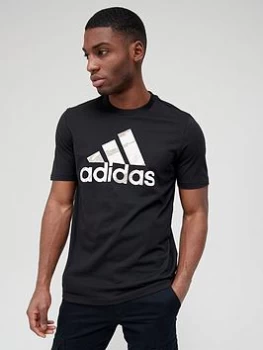 Image of adidas BOS Tiger Camo T-Shirt - Black Size XL Men