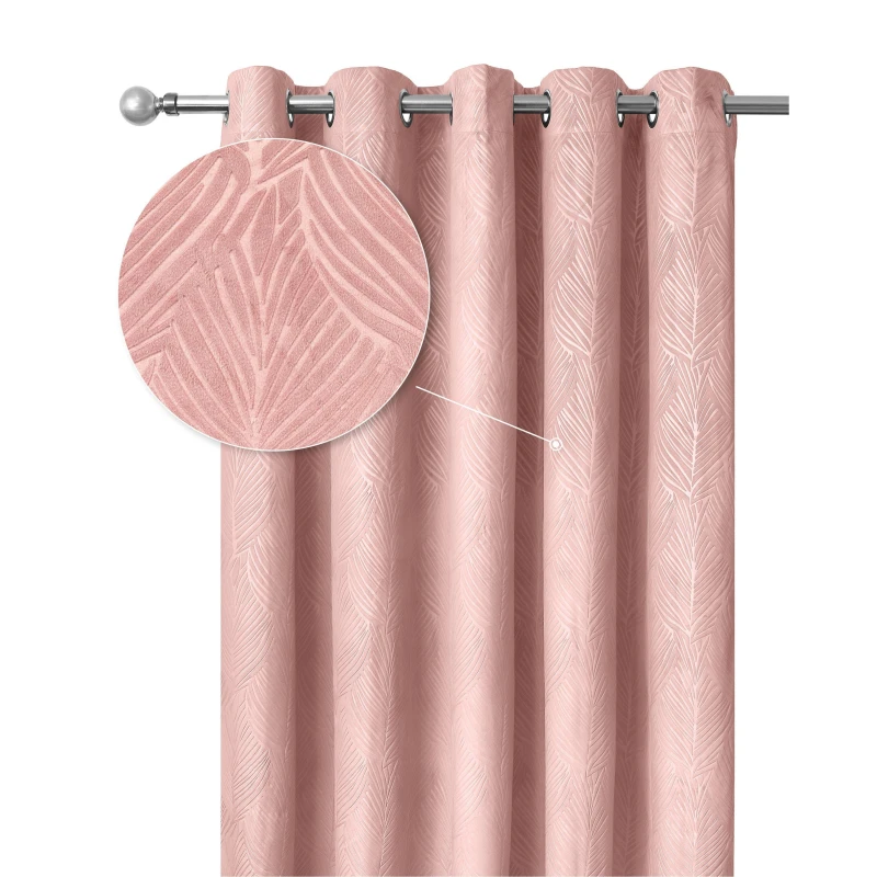 Image of Emma Barclay Blackout Curtains Thermal Velvet Eyelet Twilight Blush Pink unisex 117x183cm