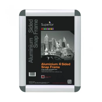 Image of Stewart Superior Snap Frame A2 Grey ROUNDGREYA2