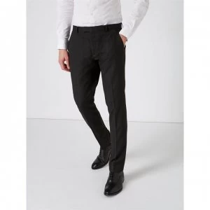 Image of Label Lab Jones Skinny Fit Twill Suit Trousers - Grey