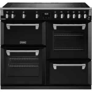 Image of Stoves Richmond Deluxe ST DX RICH D1000Ei RTY BK 100cm Electric Range Cooker with Induction Hob - Black - A Rated