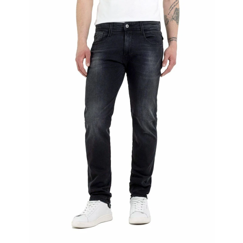 Image of Replay Anbass Slim Jeans Black 32W x 32L