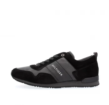 Image of TOMMY HILFIGER Sneakers Men Black Pelle - Leather