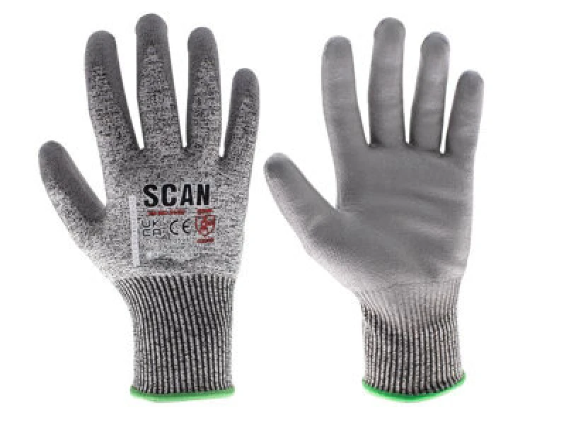 Image of Scan Pes3353 Pu Palm Cut D Gloves - M (Size 8) Scaglocutdm