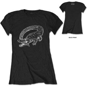 Image of Catfish & The Bottlemen - Alligator Womens X-Large T-Shirt - Black