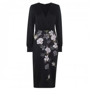 Image of Ted Baker Opal Midi Dress - Black