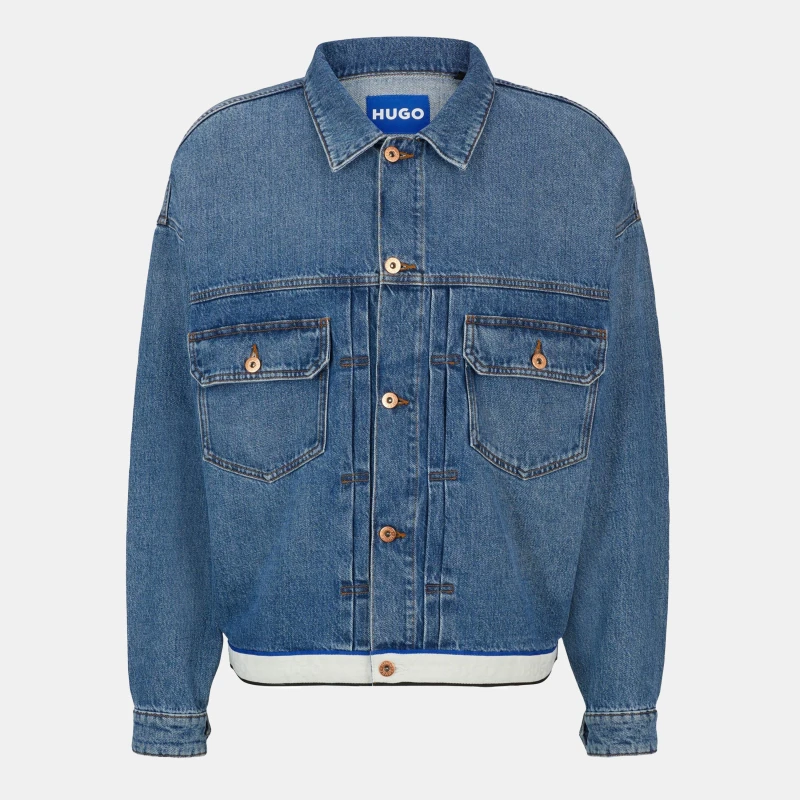 Image of Hugo Mens Corso/Tape Slim Fit Jeans Medium Blue male S