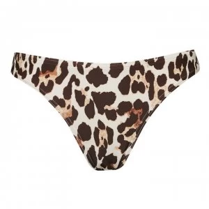 Image of Figleaves Mala Classic Bikini Bottom - LEOPARD