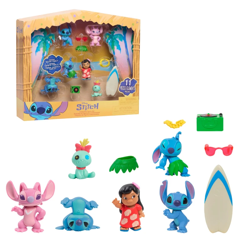 Image of Just Play Stitch Movie Collectible 7 Figure Pack