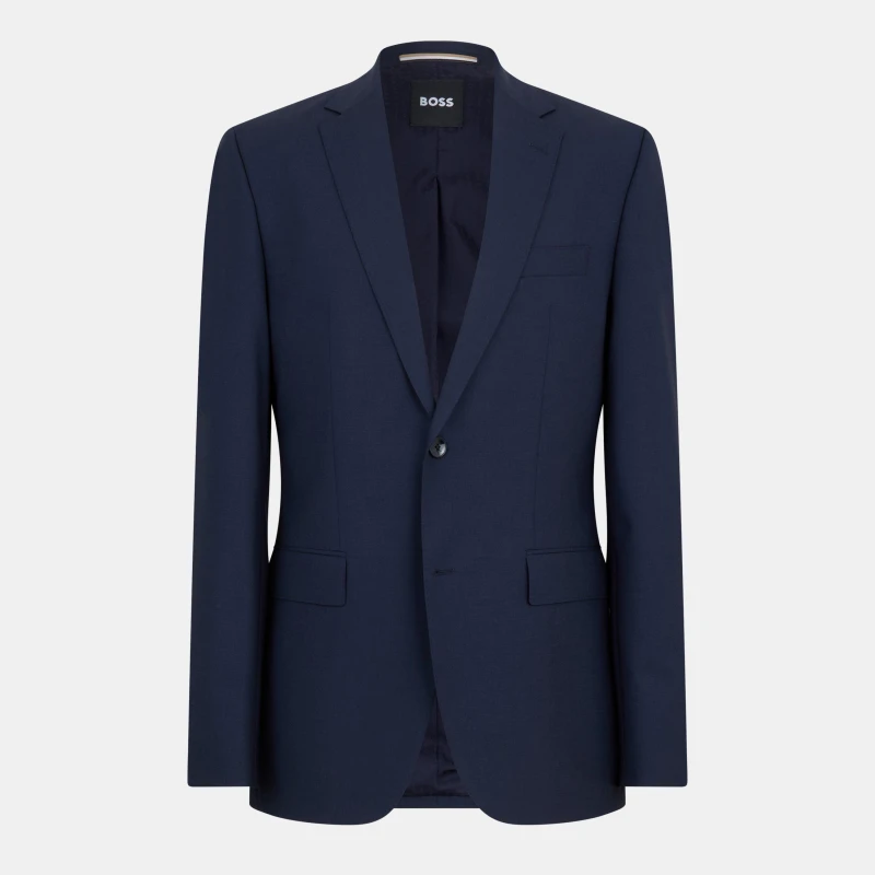 Image of Boss Mens H Jeckson L Formal Jacket Open Blue male XL