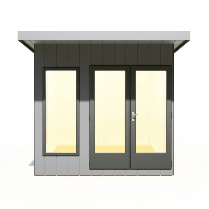Image of Shires Cali 8x8 Feet Pent 1 Garden Office - OSB/MDF - L334xW275.4xH246.1cm in Light Brown Light Brown Unisex