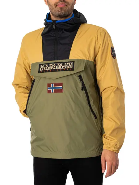 Image of Napapijri Rainforest Light Jacket Green/Beige M