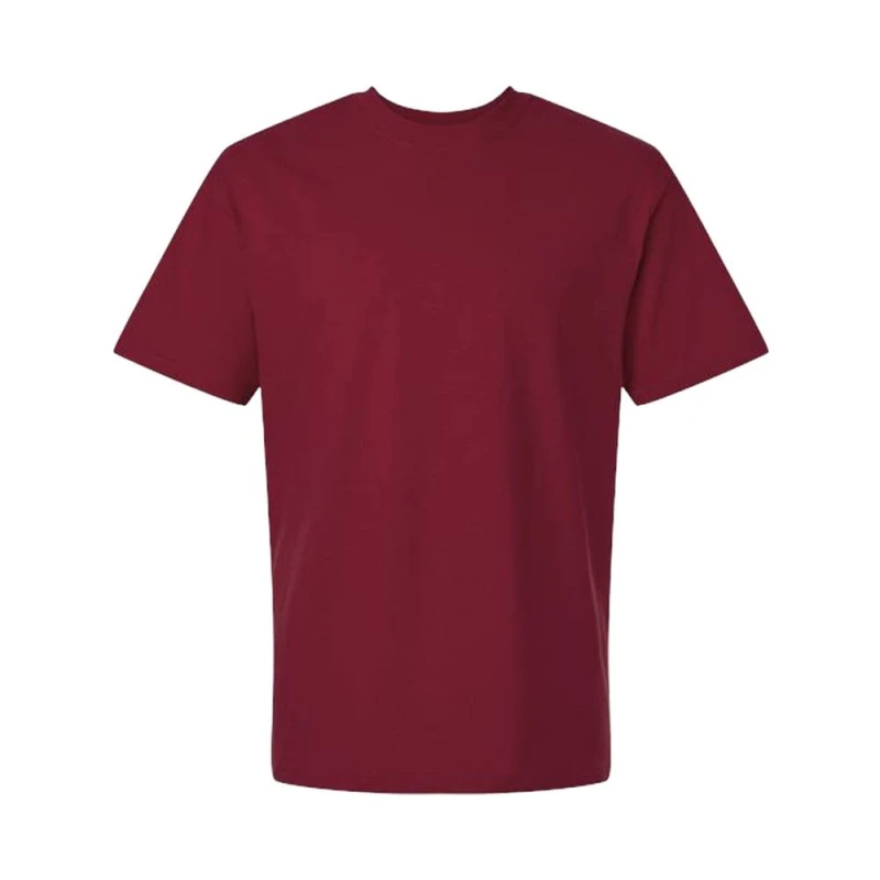 Image of Gildan Mens Hammer Maxweight T-Shirt in Maroon Size: Small Maroon Male S