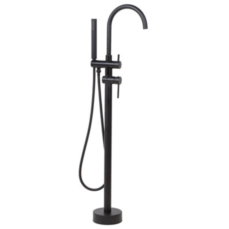 Image of Beliani Freestanding Bathtub Faucet Tugela Black